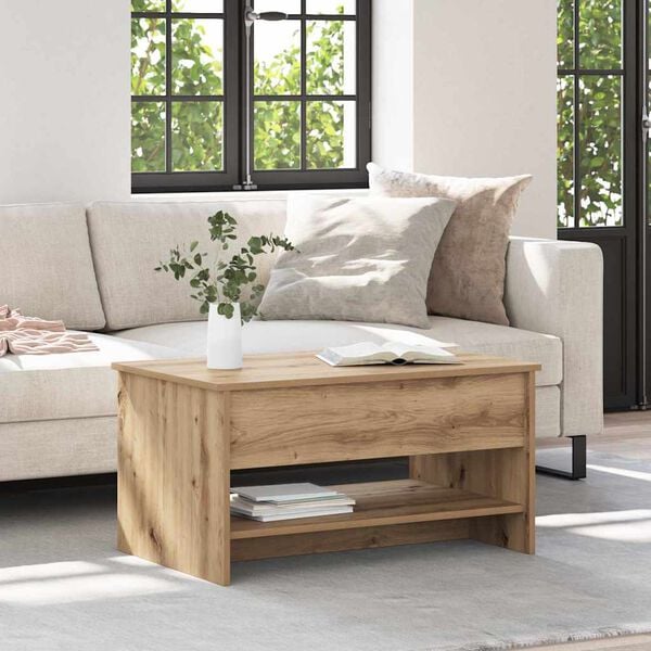 Couchtisch Artisan-Eiche 80x50x41 cm Holzwerkstoff